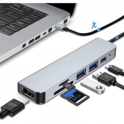 DOCK HUB ONEWAY USB-C 6 EN...